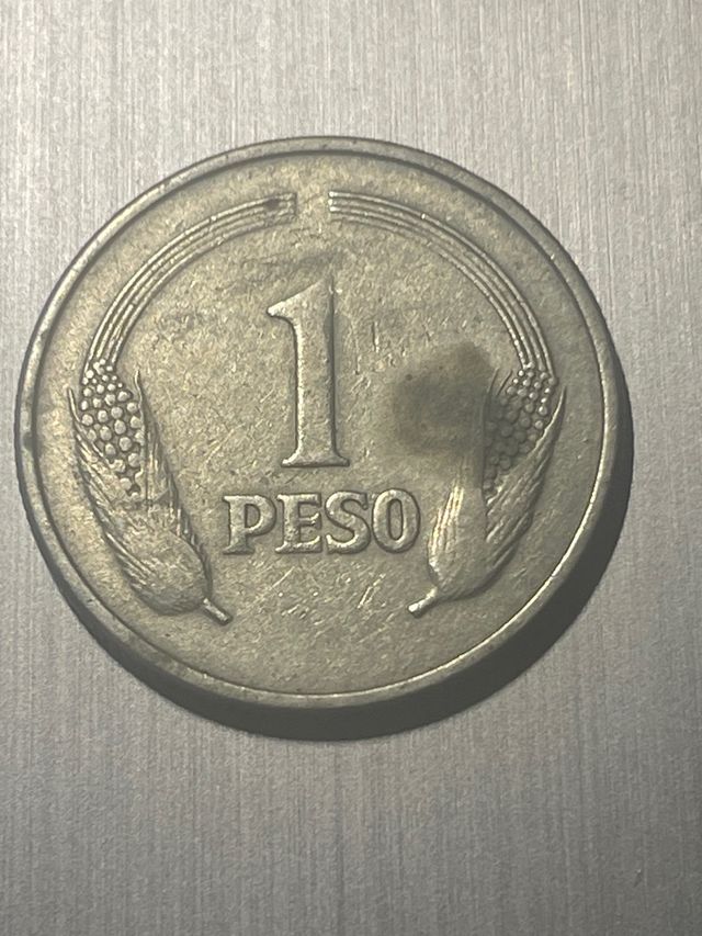 Moneda 1 Peso Colombia 1974