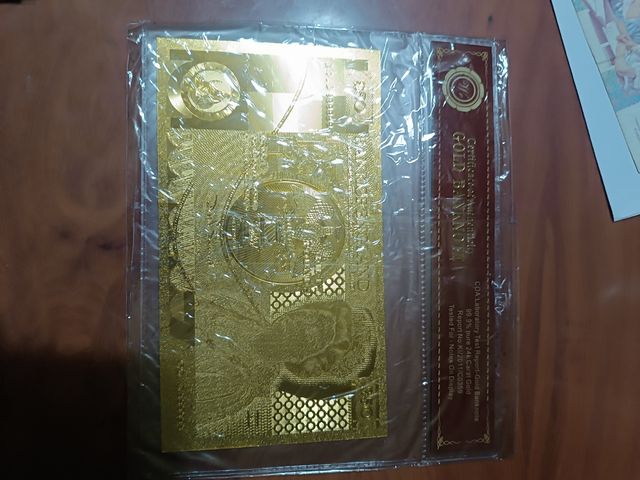 Billete antiguo mundo