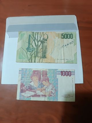 Billete antiguo mundo
