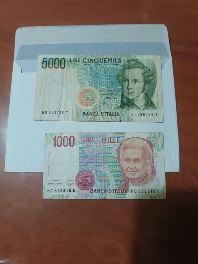 Billete antiguo mundo