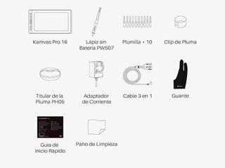 HUION Kamvas Pro 16 Tableta Gráfica