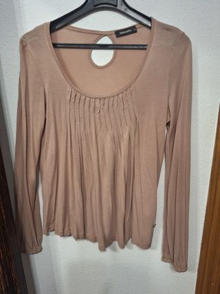 Blusa Tintoretto manga larga rosa palo Talla M