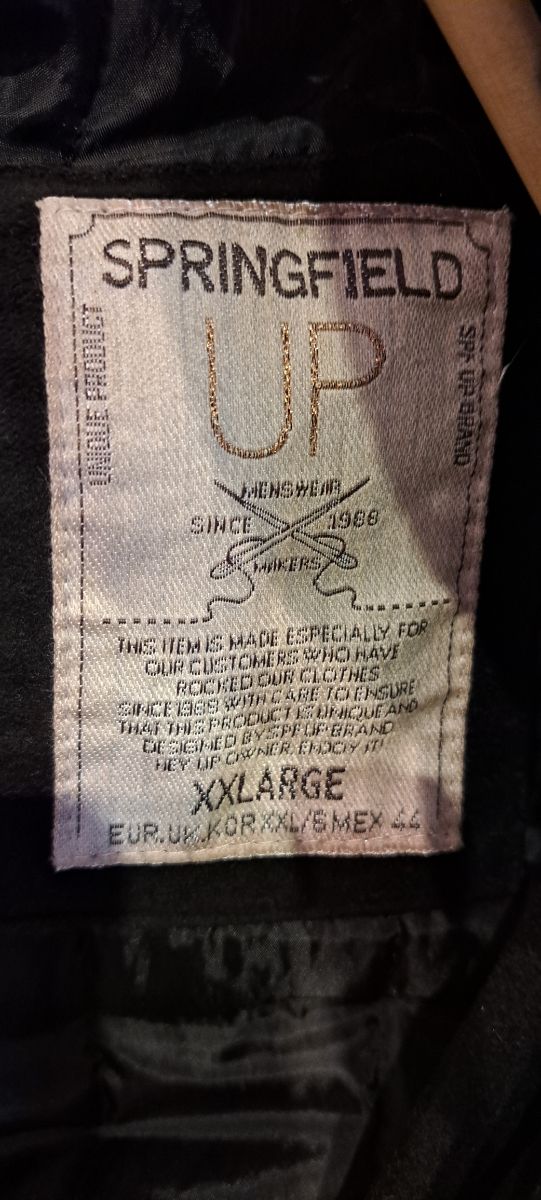 Abrigo comando Springfield Up hombre XXL negro