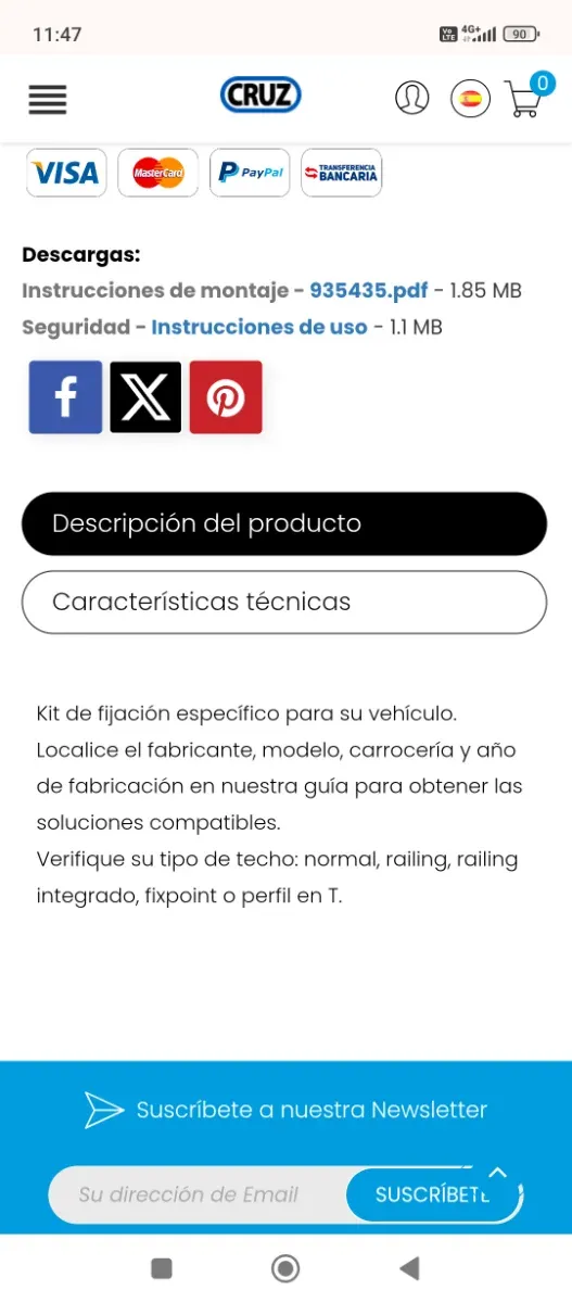 Baca marca Cruz Optima