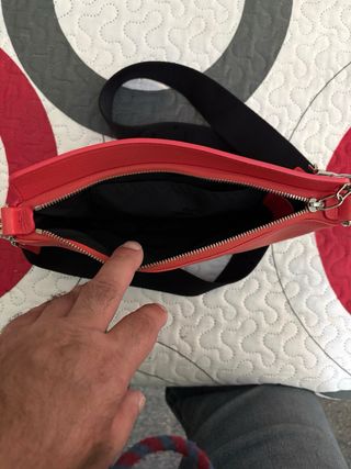 Riñonera Longchamp Roja Piel