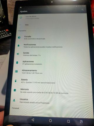 Tablet Android 10.1"-16GB/540GB A ESTRENAR 