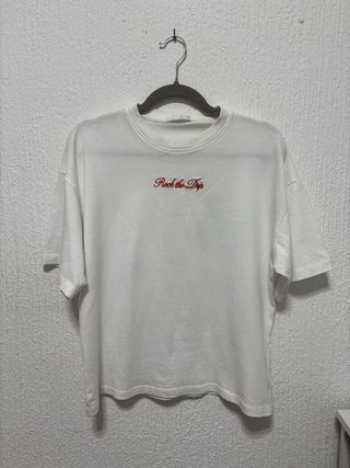 Camiseta blanca hombre zara