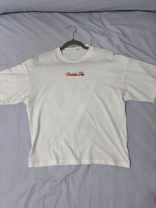 Camiseta blanca hombre zara