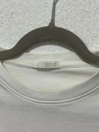 Camiseta blanca hombre zara