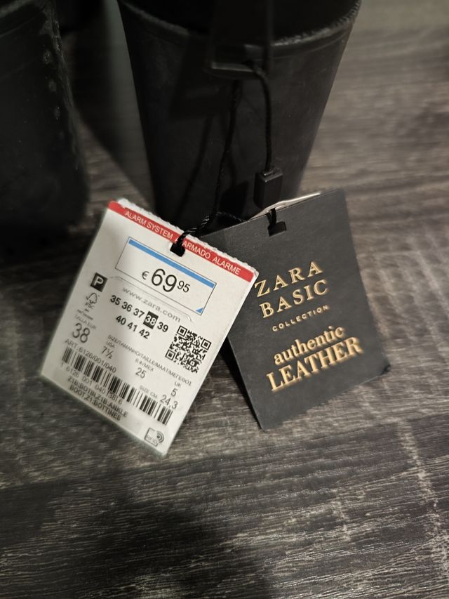 Botines Zara Negros Talla 38