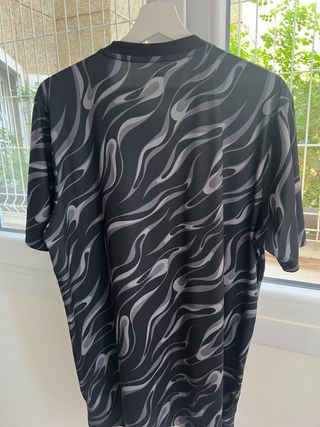 Camiseta Adidas Talla L Estampado Gris/Negro