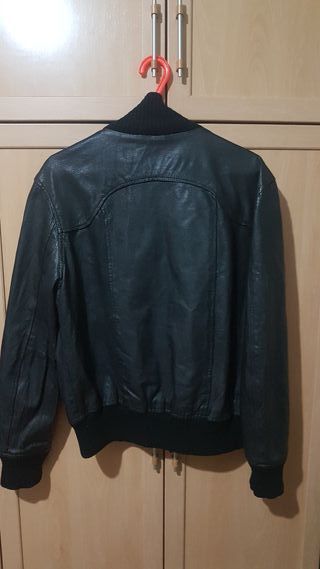 Cazadora biker piel Jack&Jones