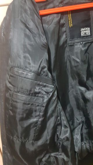 Cazadora biker piel Jack&Jones