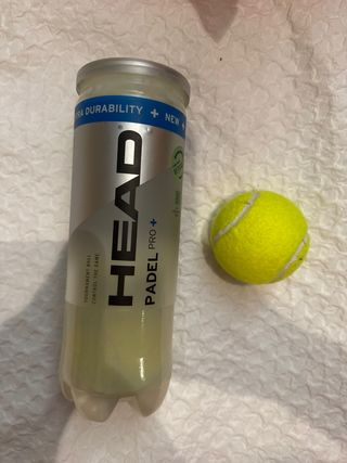 4 Pelotas de pádel HEAD Padel Pro+