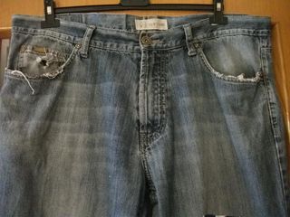 Pantalón tejano tipo desgastado, talla 52, hombre