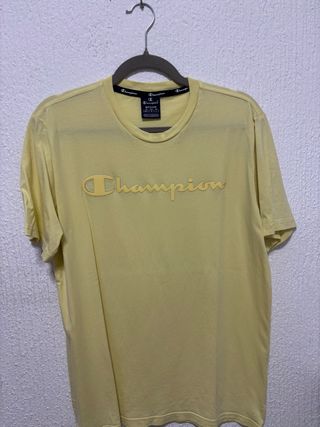 Camiseta Champion Hombre Talla M Amarilla