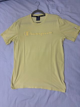 Camiseta Champion Hombre Talla M Amarilla