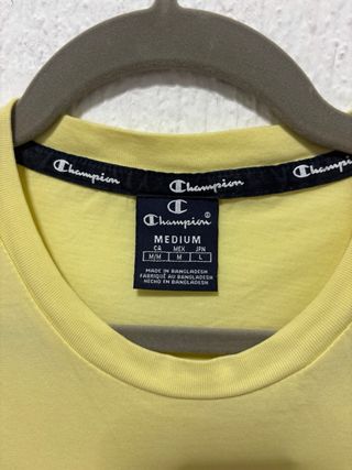 Camiseta Champion Hombre Talla M Amarilla