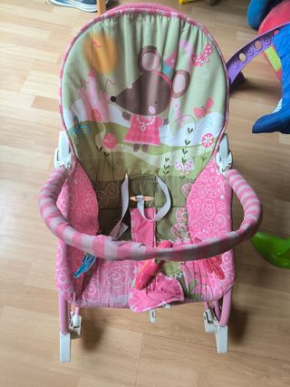 Hamaca mecedora infantil con diseño de ratón
