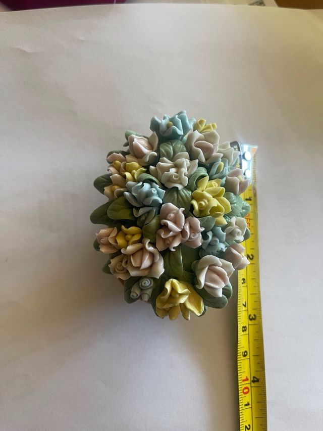 Flores de porcelana decorativas capodimonti