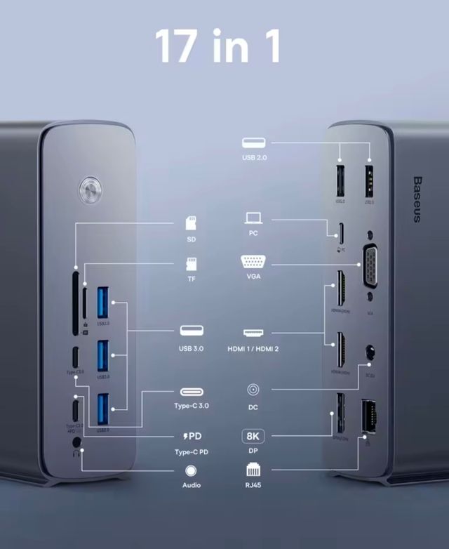 Baseus 17-in-1 USB C Docking Station