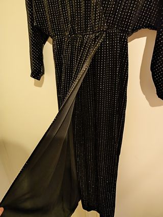 Vestido Pull&Bear negro brilli talla S