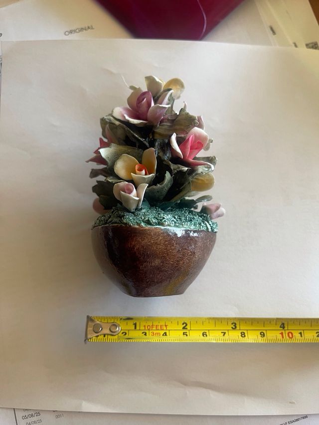 Jarrón flores Capodimonte