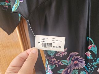 Vestido kimono estampado floral espalda descubiert