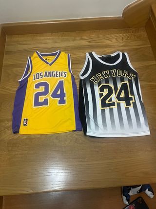 Camisetas de baloncesto Los Angeles y New 9años