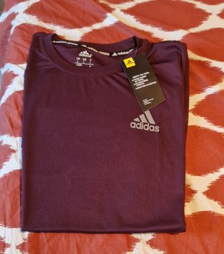 Camiseta Adidas Hombre Talla L Morado