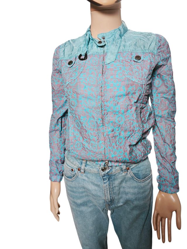 Chaqueta Custo Barcelona Estampada Azul/Rosa