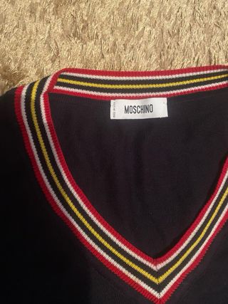 Jersey Moschino V-neck rayas multicolor