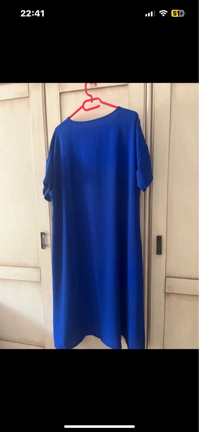 Conjunto blusón y pantalón azul