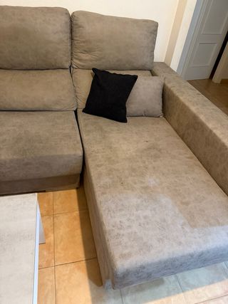 Sofá Chaiselongue gris beige