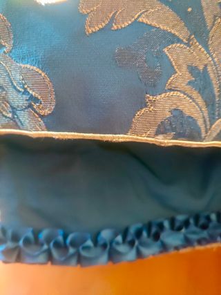 Traje de Fallera Completo Azul y Dorado