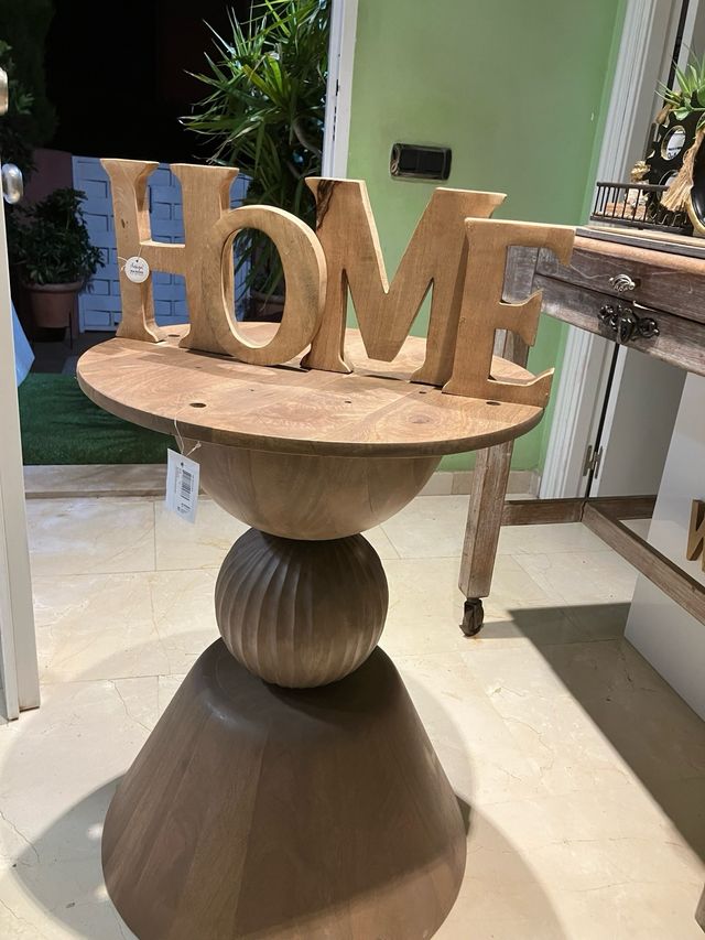 Cartel HOME de madera nuevo