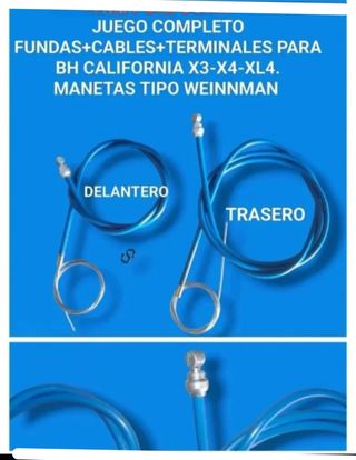 Juego Cables Fundas BH California X3-X4-XL4.weinma