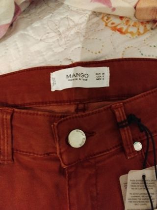 Pantalón Mango Marron Talla 36 sin usar,etiqueta 