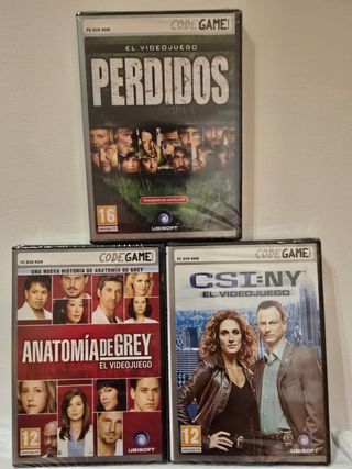 Lote 3 Videojuegos: Perdidos, CSI, Anatomía Gray