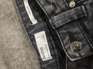 Pantalón tiro alto bota ancha negro