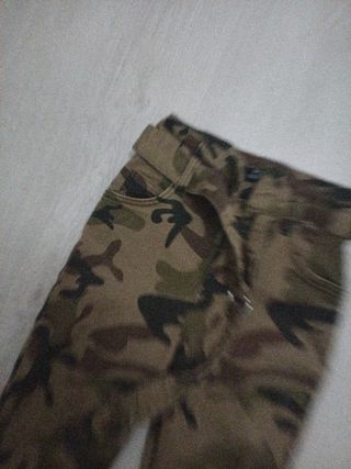Pantalón militar camuflaje Talla xs s cinturon