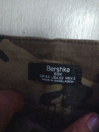Pantalón militar camuflaje Talla xs s cinturon
