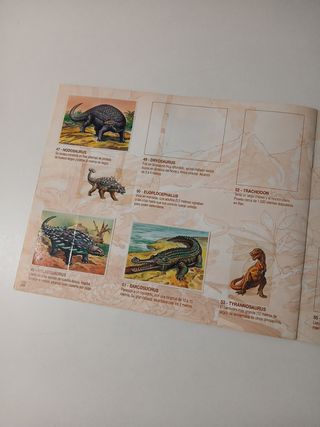 Album Cromos Dinosaurios Bollycao