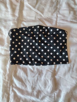 Top de lunares Bershka Talla S