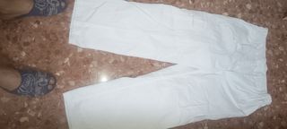 Pantalón de pintor blanco