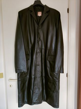 Cappotto in pelle Conbipel nero