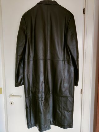 Cappotto in pelle Conbipel nero