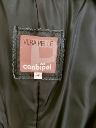 Cappotto in pelle Conbipel nero