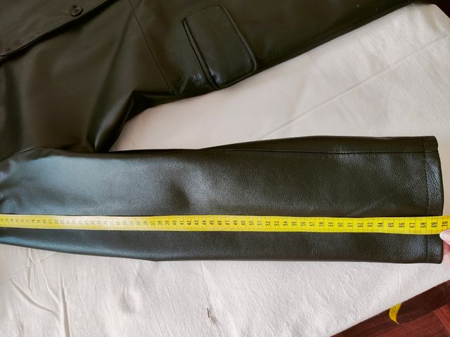 Cappotto in pelle Conbipel nero