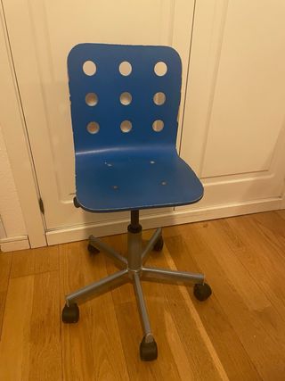 Silla escritorio Ikea azul